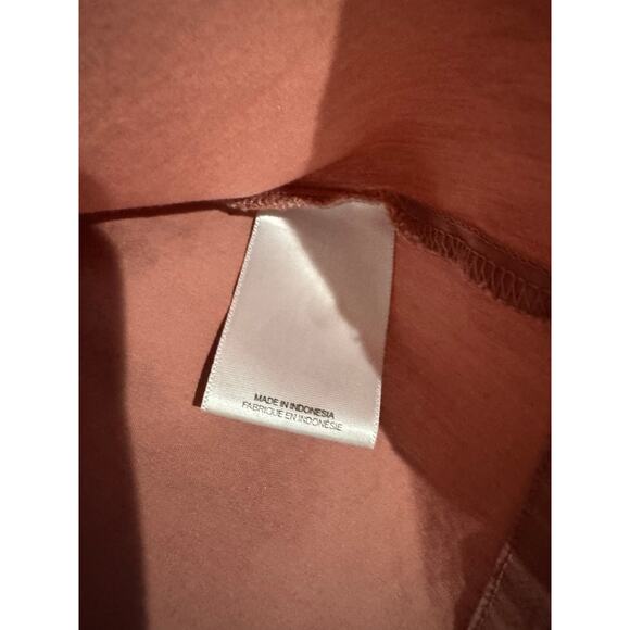 Express Mauve Blouse Pleated Cap Sleeve Size XL - Picture 4 of 6